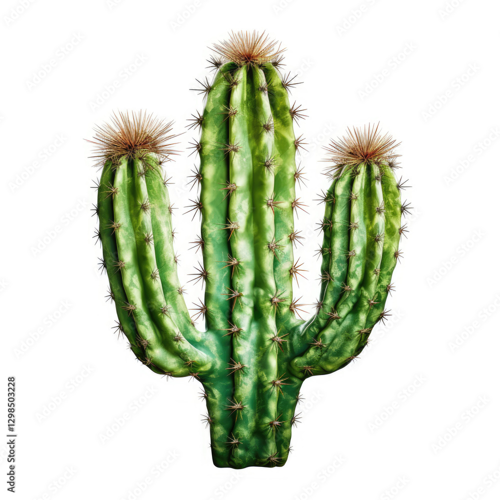 Naklejka premium cactus on white background