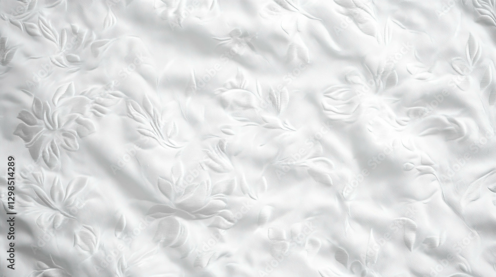 Obraz premium Elegant floral tone on tone fabric background for textiles and design