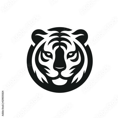 tiger head logo vector illustration