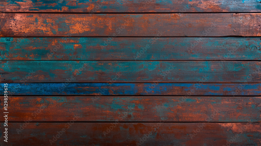 Fototapeta premium Rustic weathered fence texture with aged wood for artistic background design