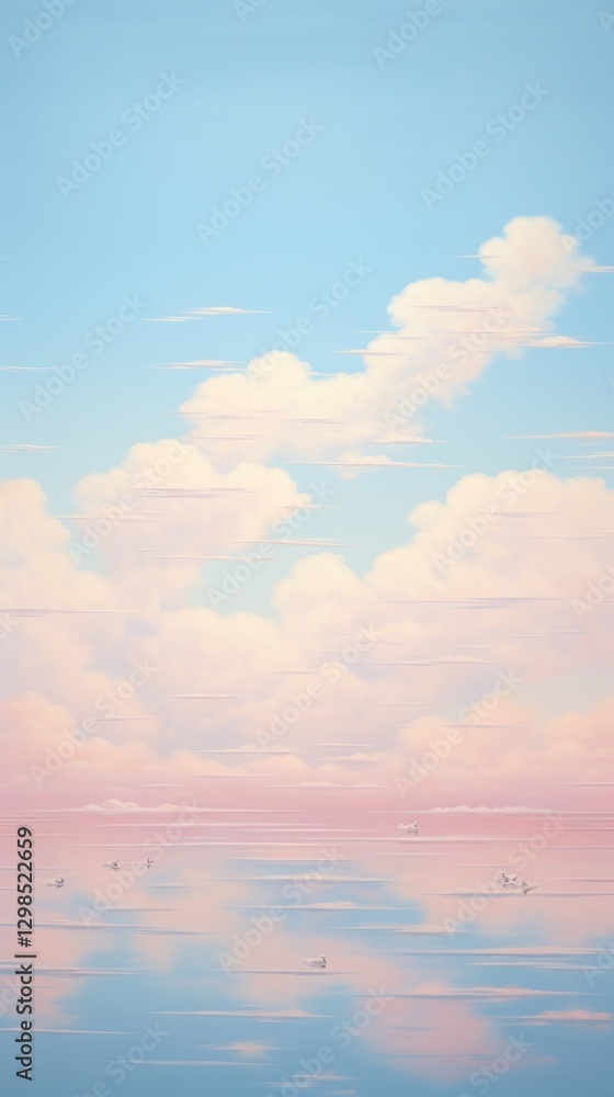 Obraz premium Cats in pastel sky outdoors horizon nature.