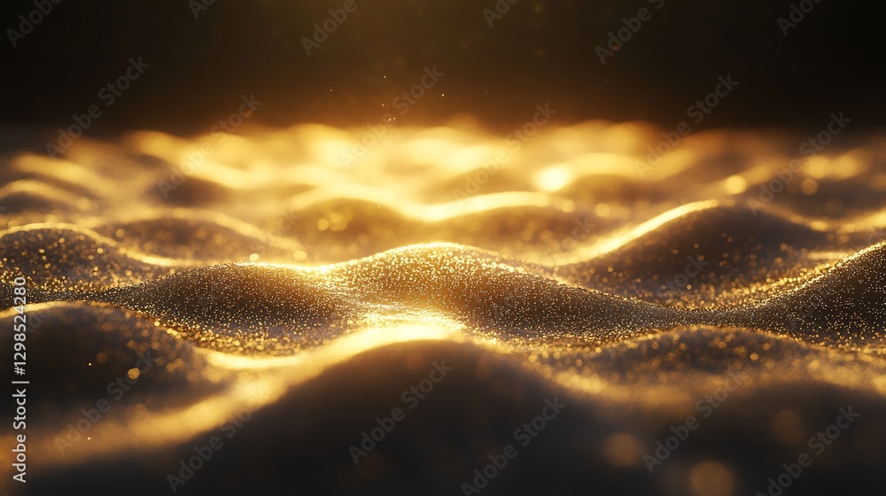 golden Easter dust fluid waves abstract --ar 16:9 golden Easter dust fluid waves abstract --ar 16:9