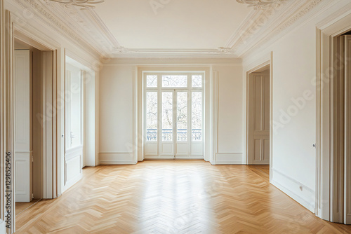 Wallpaper Mural empty white room interior Torontodigital.ca