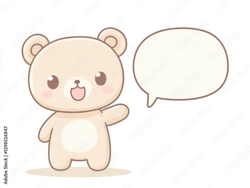 teddy bear with speech bubble teddy bear with speech bubble