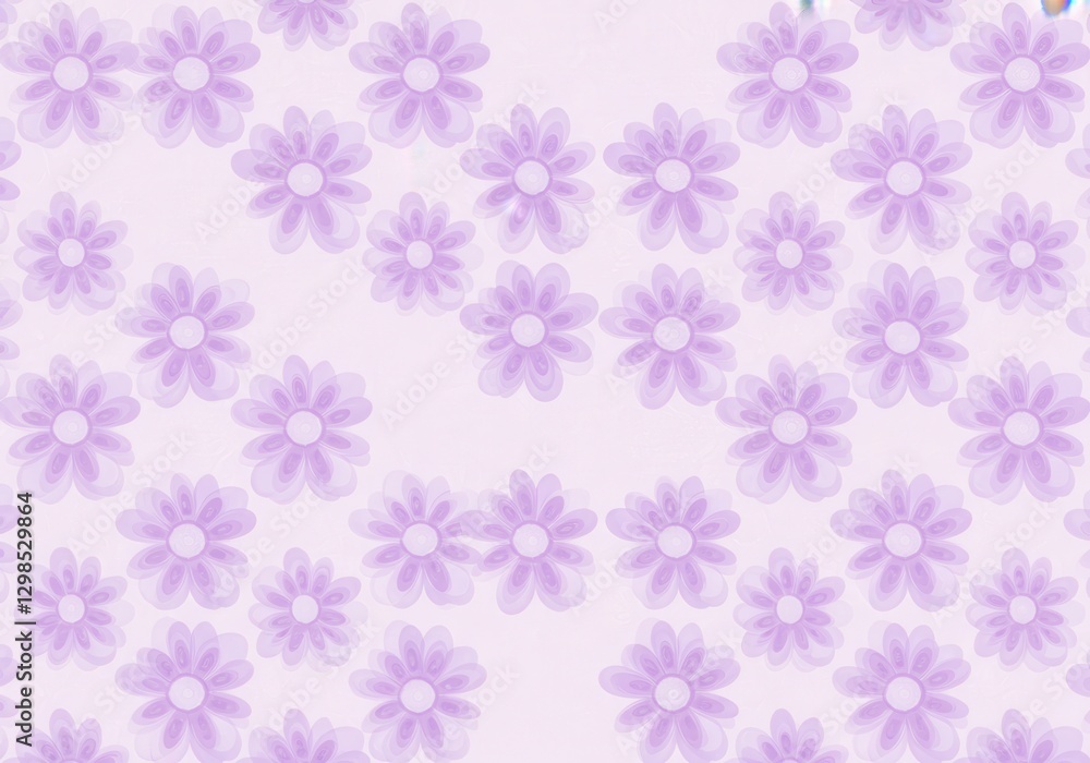 Pastel purple floral pattern, repeating flower motif, soft lavender blossoms, delicate petals, light background, seamless textile design, retro style, wallpaper print Pastel purple floral pattern, repeating flower motif, soft lavender blossoms, delicate petals, light background, seamless textile design, retro style, wallpaper print