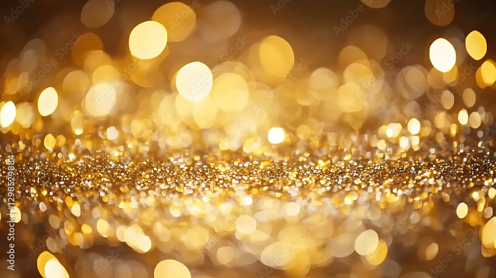 white and gold, with sparkling golden glitter falling on the table in large blurred light spots, Ai generated image white and gold, with sparkling golden glitter falling on the table in large blurred light spots, Ai generated image