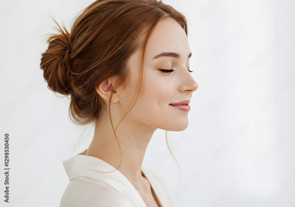 Beauty image of European women (skin care, body care, beauty salon) Beauty image of European women (skin care, body care, beauty salon)