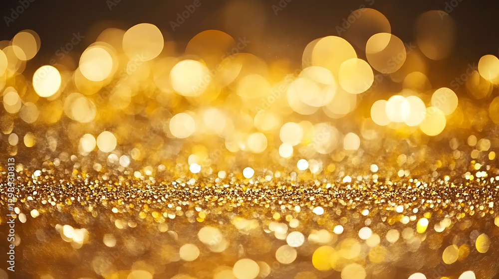 white and gold, with sparkling golden glitter falling on the table in large blurred light spots, Ai generated image white and gold, with sparkling golden glitter falling on the table in large blurred light spots, Ai generated image