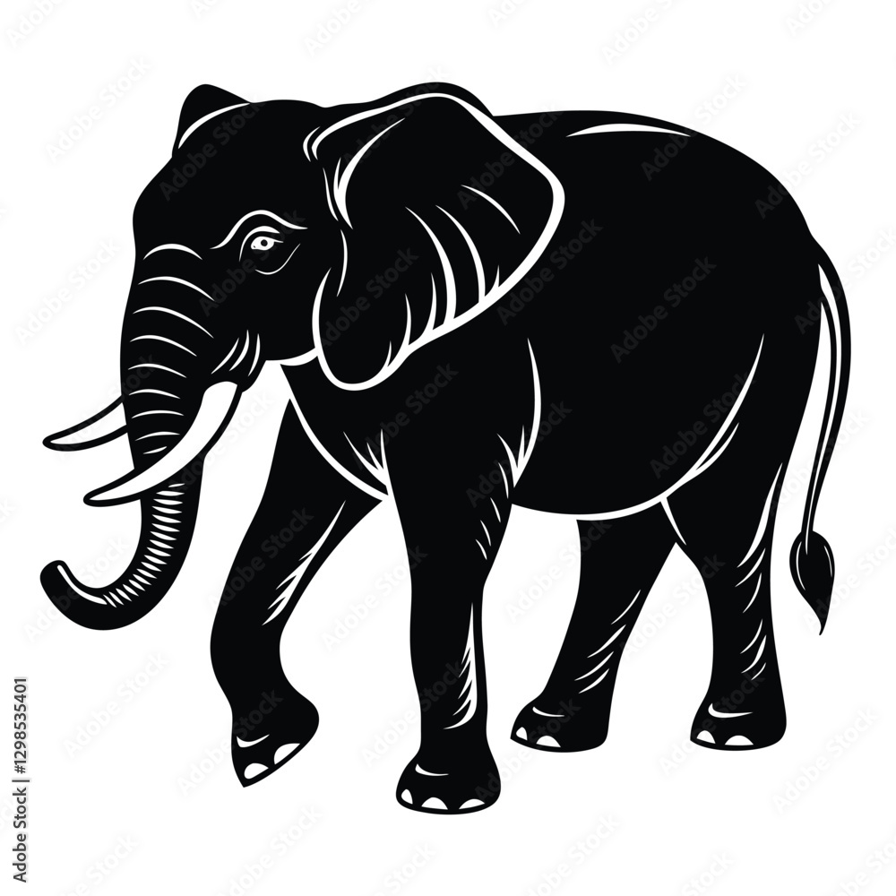 Obraz premium elephant vector illustration