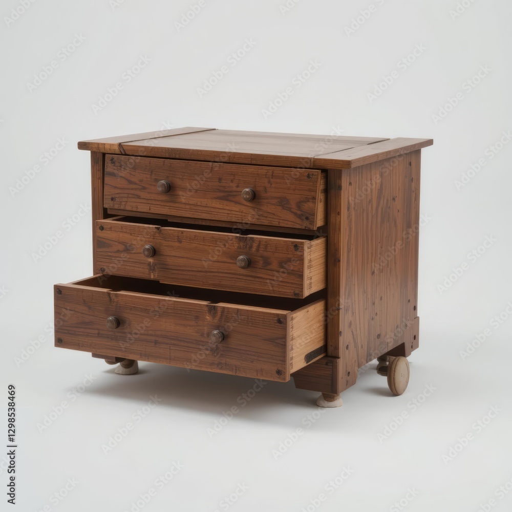 Rustic Wooden Chest on Wheels Rustic Wooden Chest on Wheels
