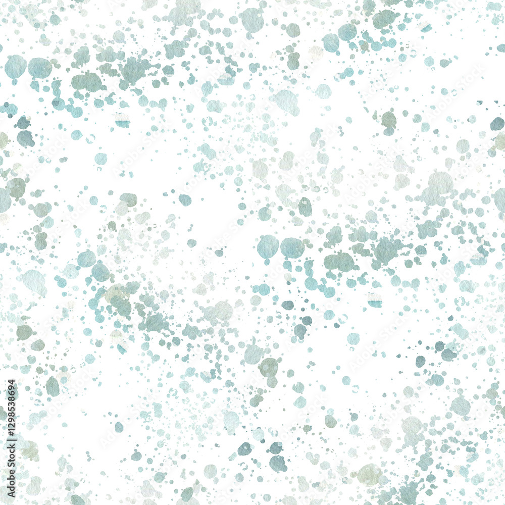 Blue abstract watercolor splashes seamless pattern. Hand drawn sea drops background, stroke clipart for textile, fabric, wallpaper design. Minimalism style repeated painting Blue abstract watercolor splashes seamless pattern. Hand drawn sea drops background, stroke clipart for textile, fabric, wallpaper design. Minimalism style repeated painting