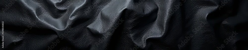 Wrinkled black leather, rich tone, high-end feel, dark, leather, abstract Wrinkled black leather, rich tone, high-end feel, dark, leather, abstract