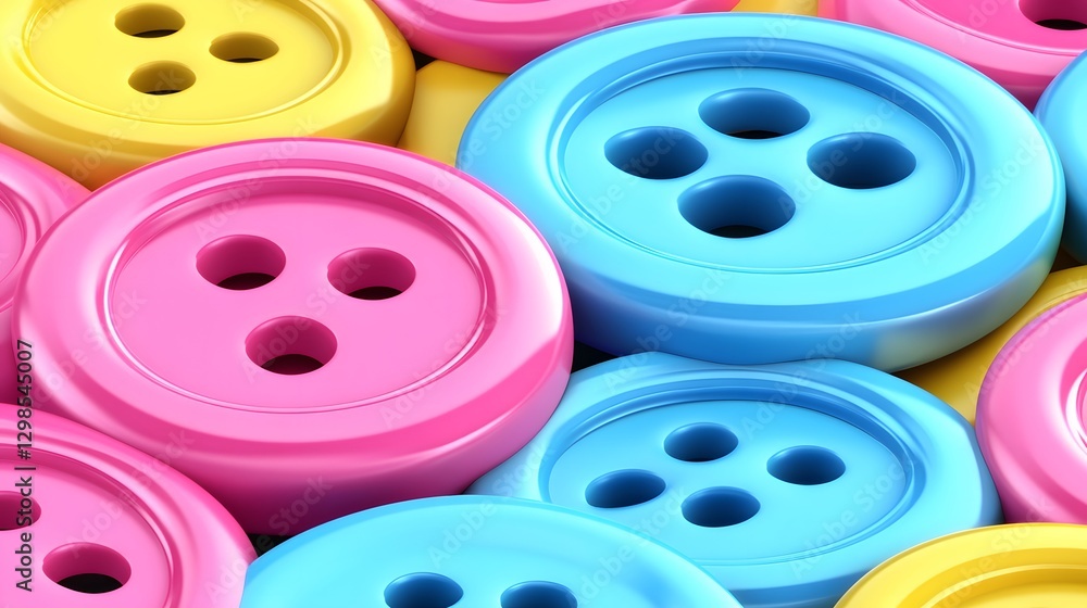 Colorful Plastic Buttons Close Up Texture Background Colorful Plastic Buttons Close Up Texture Background