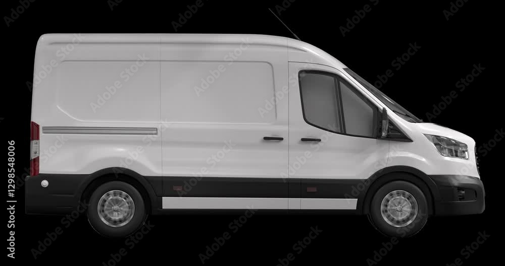 Speeding Panel Vans On Transparent Backround Speeding Panel Vans On Transparent Backround