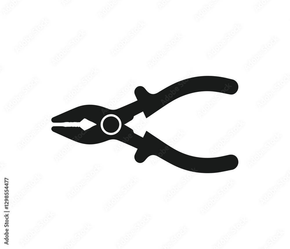 Simple Vector Illustration of a Pair of Pliers Simple Vector Illustration of a Pair of Pliers