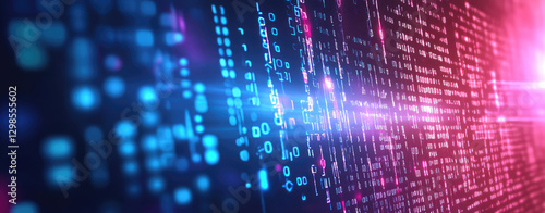 Cyber background suitable for technology, neural networks, AI, digital data storage, audio and visual presentations, scientific investigations, educational purposes, and more
