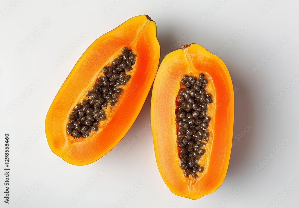 papaya on black papaya on black