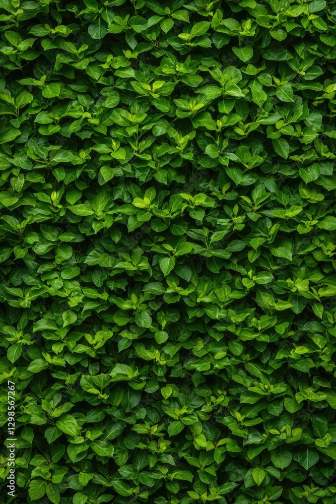 Lush green leaves create vibrant, textured backdrop, showcasing Lush green leaves create vibrant, textured backdrop, showcasing