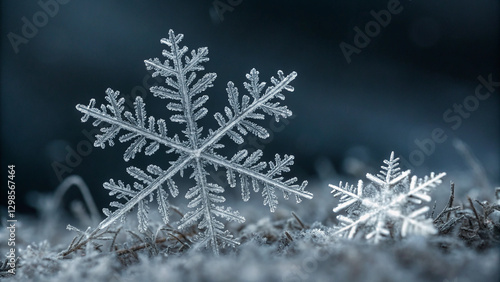 Wallpaper Mural Snow crystals Torontodigital.ca