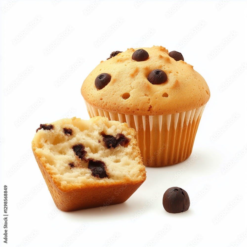 Delicious Chocolate Chip Muffins Perfect for Baking Blogs and Websites Delicious Chocolate Chip Muffins Perfect for Baking Blogs and Websites