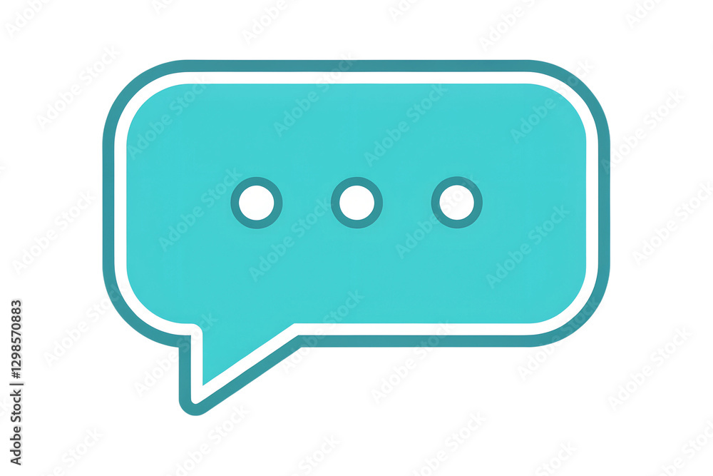 Minimalist Chat Bubble Icon Representing Communication Minimalist Chat Bubble Icon Representing Communication