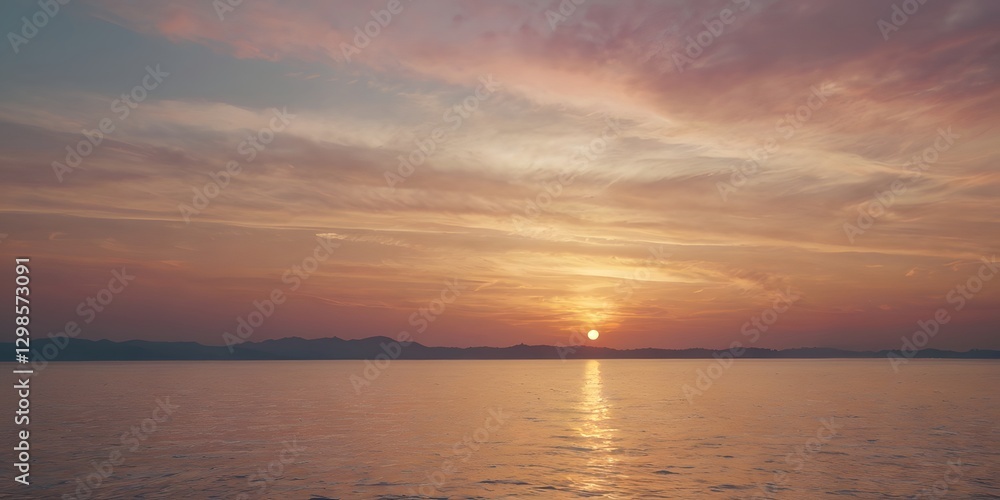 Sunset background, minimal pastel design Sunset background, minimal pastel design