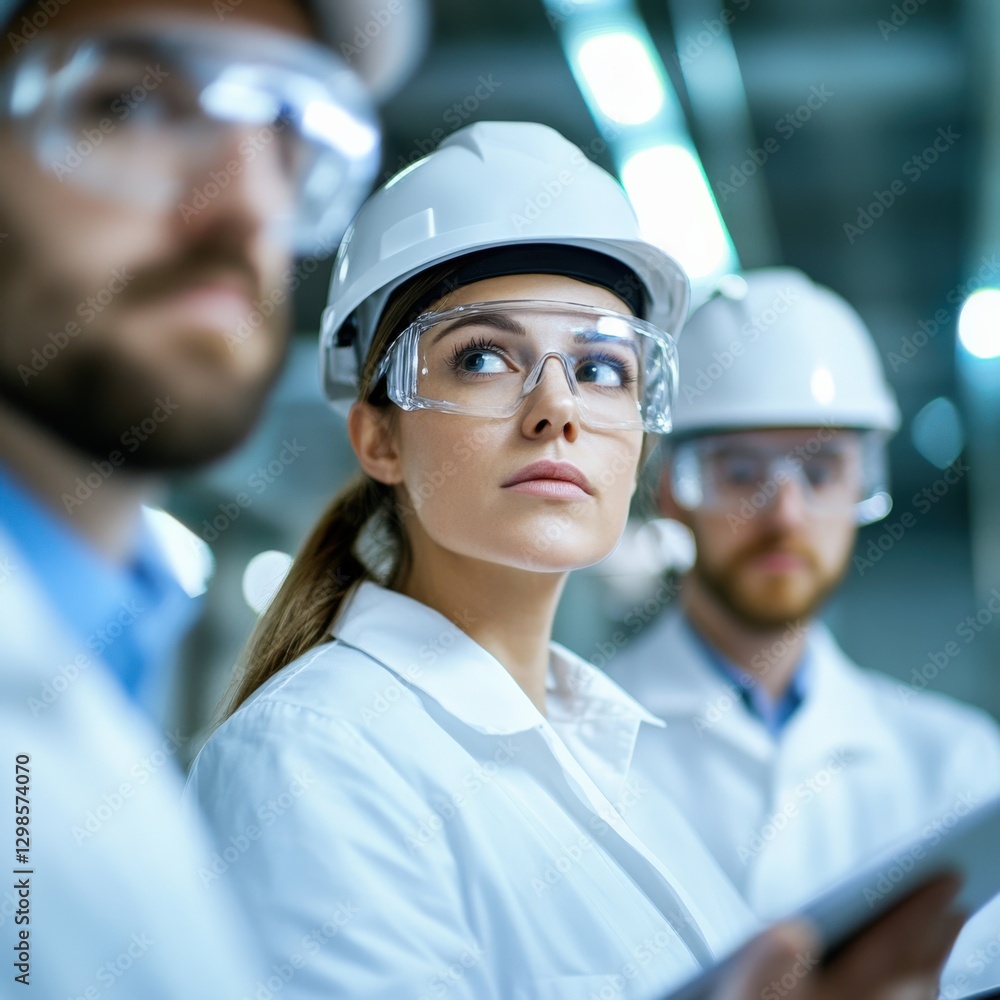 Team of Professionals in a Manufacturing Environment