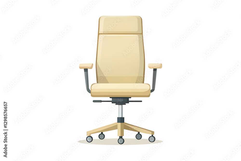 Minimalist Office Chair Icon Representing Productivity Minimalist Office Chair Icon Representing Productivity