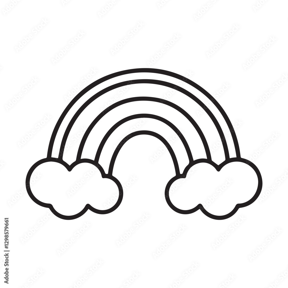 Rainbow vector design Rainbow vector design