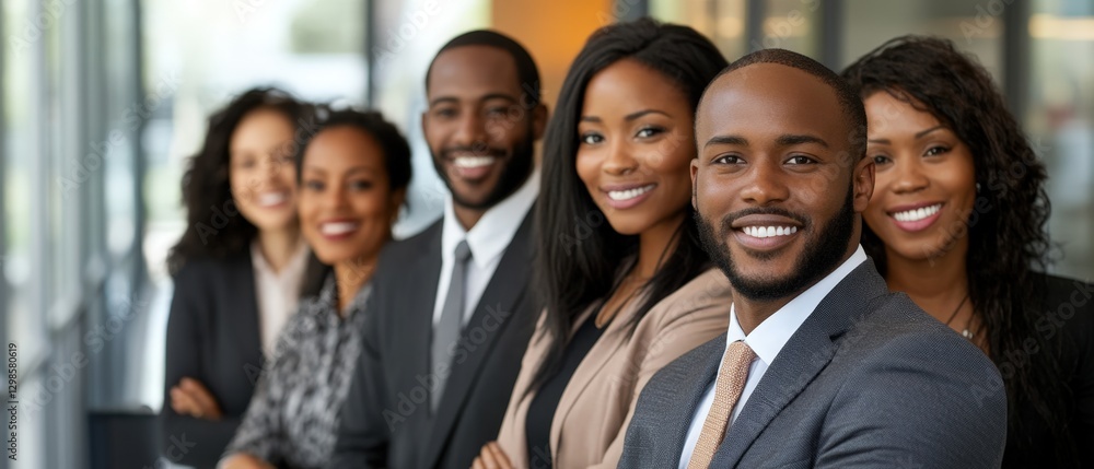 diverse group of business professionals smiling at camera diverse group of business professionals smiling at camera