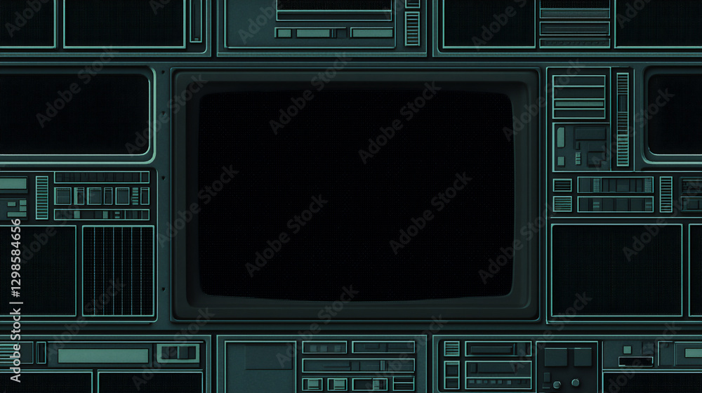 Fototapeta premium retro crt screen