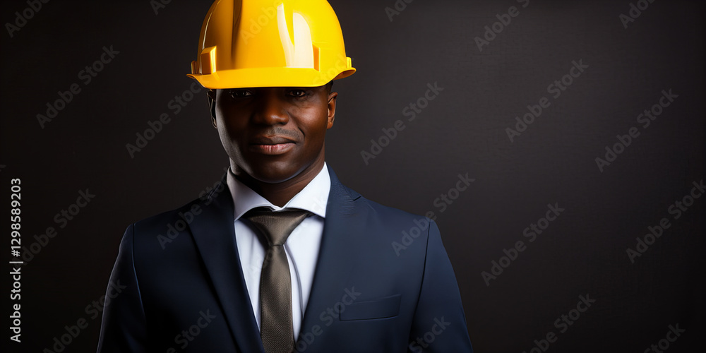Professional businessman in a suit holding a safety helmet... Professional businessman in a suit holding a safety helmet...