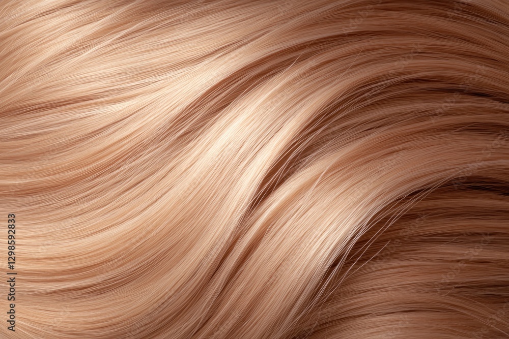 Soft, flowing strands of hair showcase luscious texture and gent Soft, flowing strands of hair showcase luscious texture and gent