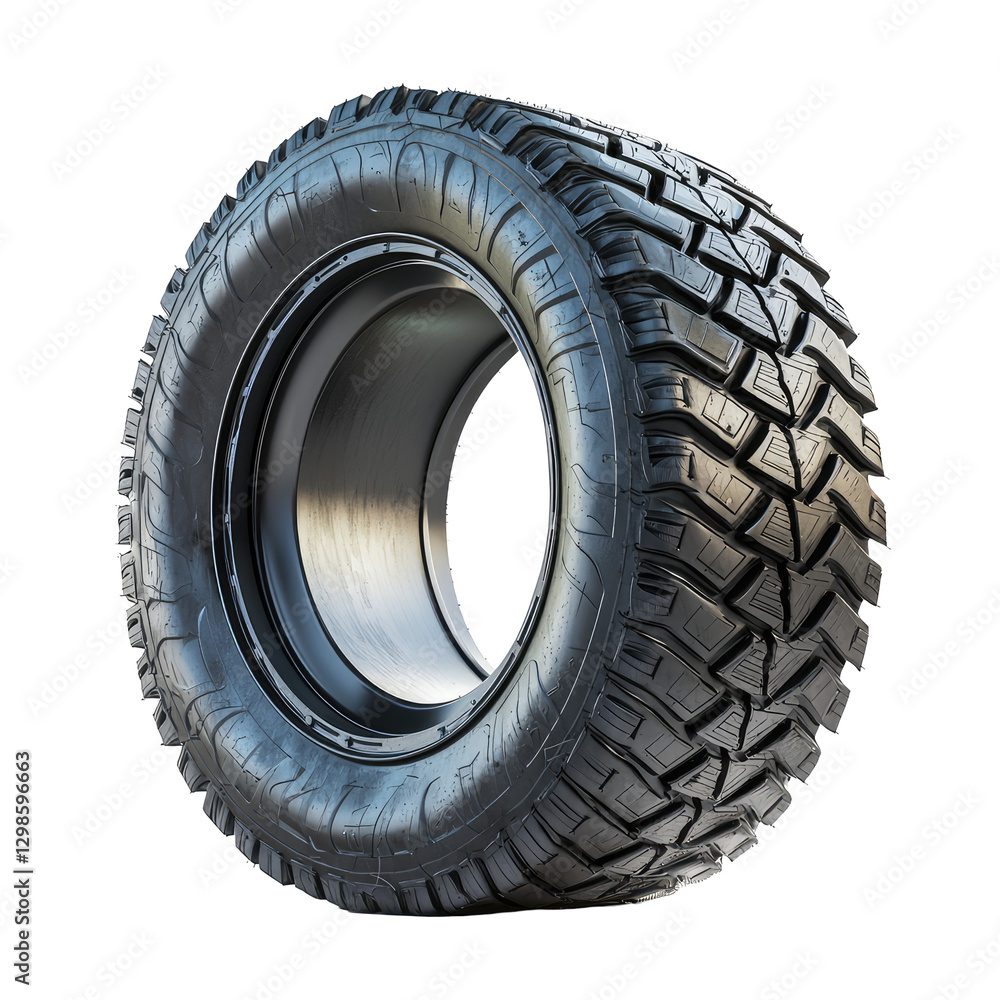 3D Model of Huge Truck Tire Floating in Air with Detailed Texture and Realistic Design for Various Applications 3D Model of Huge Truck Tire Floating in Air with Detailed Texture and Realistic Design for Various Applications
