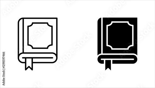 Holy Quran icon set, symbol template for graphic and web design vector illustration on white background
