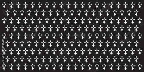 Obraz na płótnie FOND HERMINE SYMBOLE BRETAGNE V2 - Illustration vectorielle w salonie