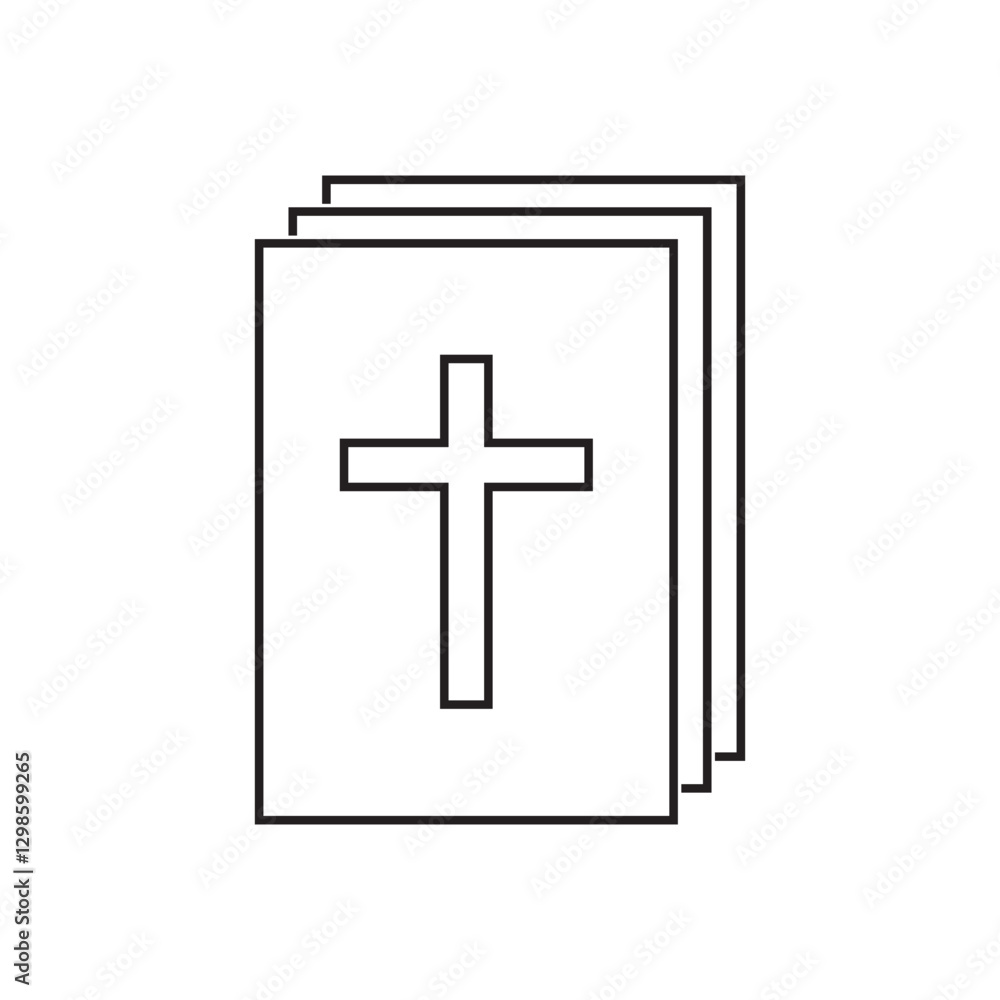 Bible book with church symbol logo vector Bible book with church symbol logo vector