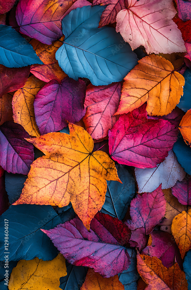 Autumn leaves lying on the floor AI Generate. Autumn leaves lying on the floor AI Generate.