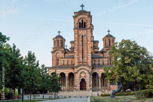 The Church of St. Mark, a Serbian Orthodox church located in Belgrade, Serbia, near the Parliament of Serbia.