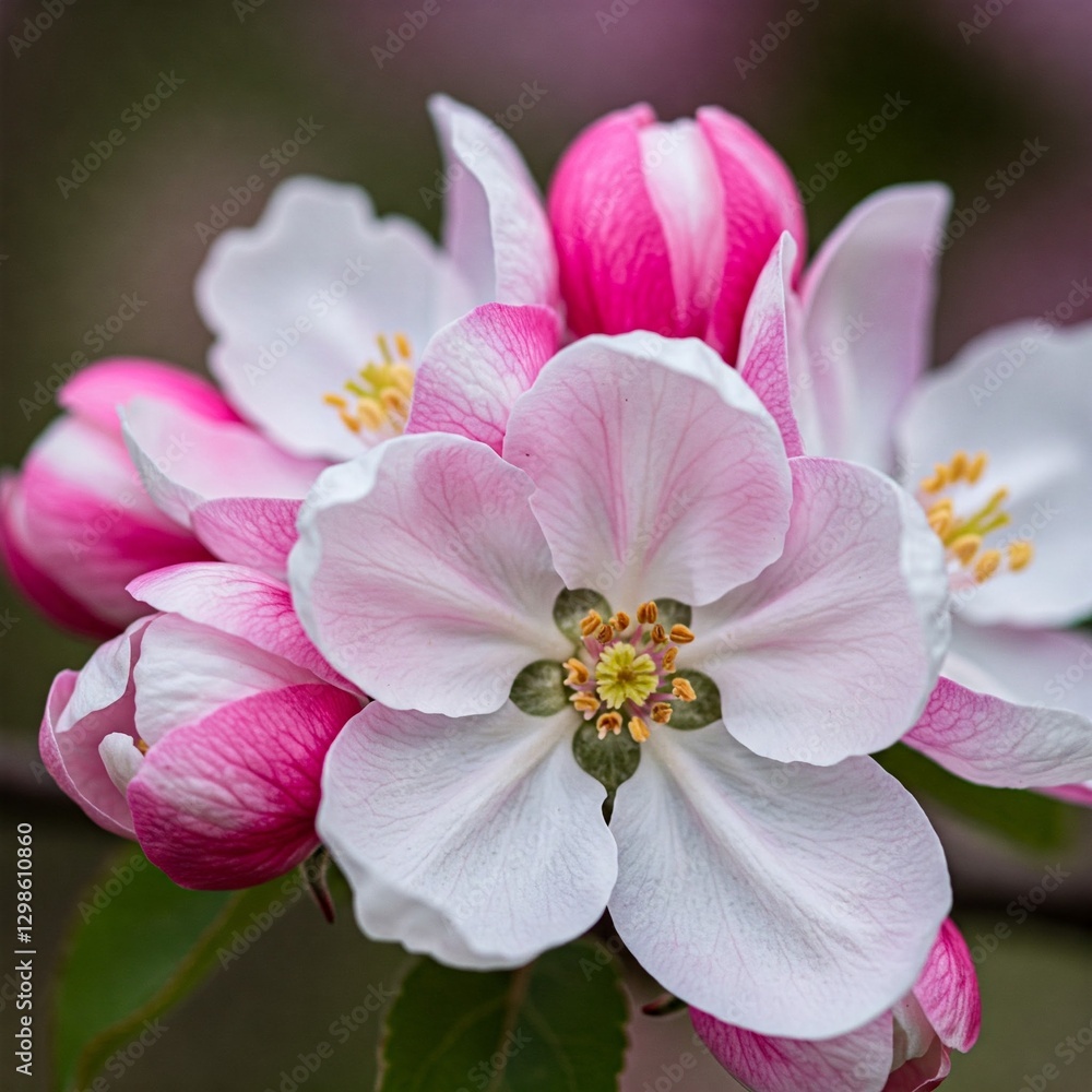 Obraz premium Colorful flowers and foliage background