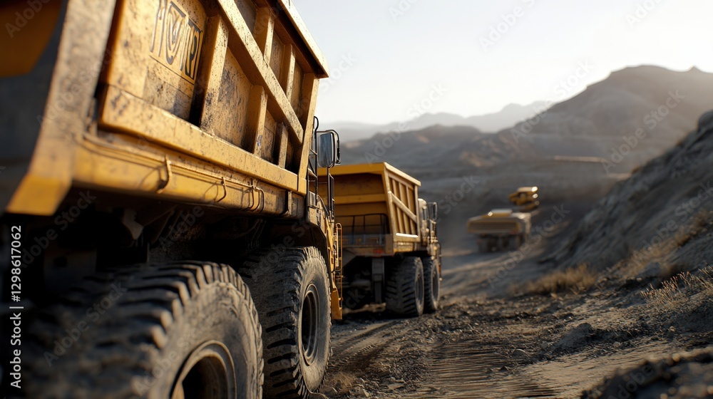 heavy haul trucks working in a mine heavy haul trucks working in a mine