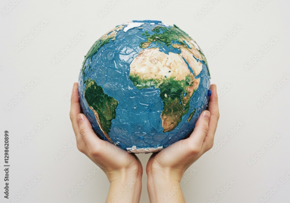 Hands Holding the Earth Globe Hands Holding the Earth Globe