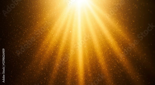 Radiant Burst: A stunning visual of sunbeams streaming downwards, creating a breathtaking display of light and energy.