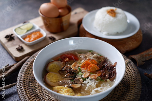 A special local food from Indonesia called timlo solo
