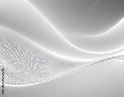 Dot white gray wave light technology texture background.
