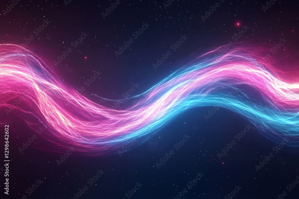Fototapeta premium futuristic glowing plasma wave neon gradients