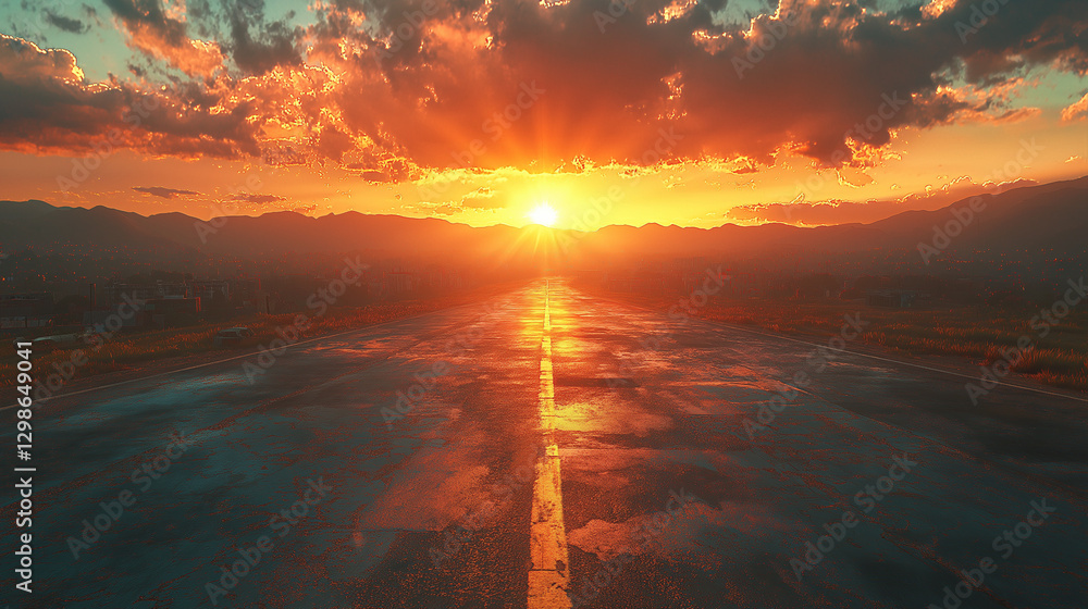 夕日 夕日