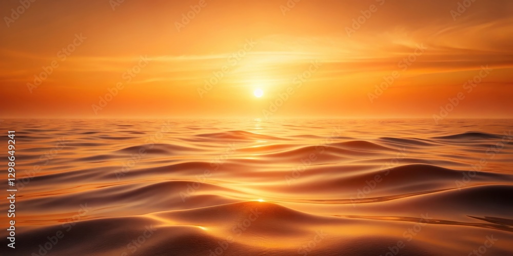 Obraz premium Soft orange gradient waves background with smooth light transitions in a calming ocean scene, atmosphere, ocean, atmosphere