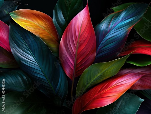 Wallpaper Mural Vibrant foliage with rich hues in a stunning display of colors. Torontodigital.ca