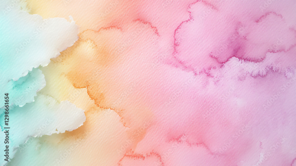 Fototapeta premium soft hue watercolor bleed